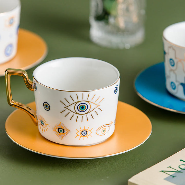 Tasse à café artisanale Olivenorma Yasmeen Evil Eye