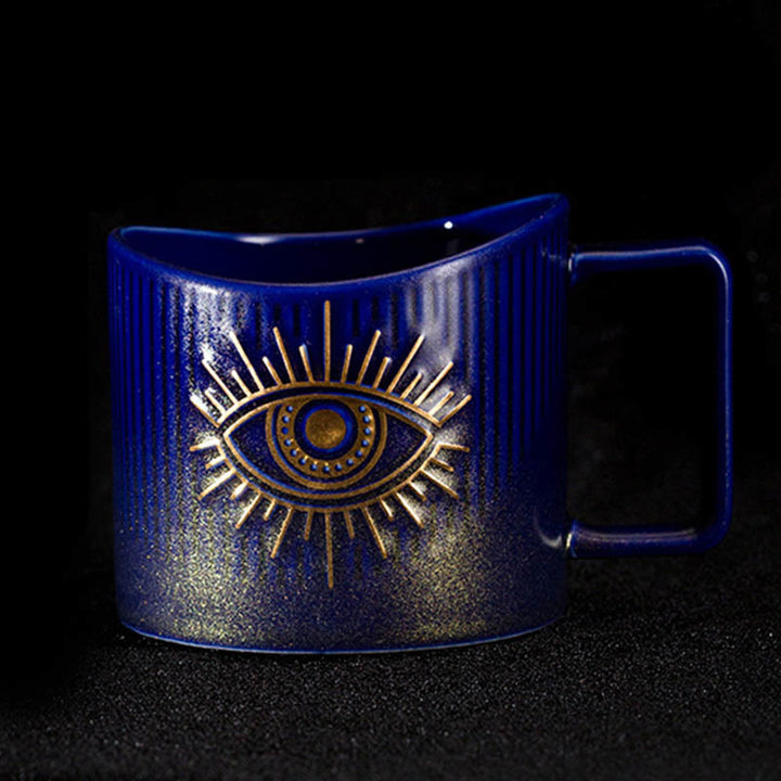 Tasse à eau pailletée en céramique Olivenorma Evil Eye
