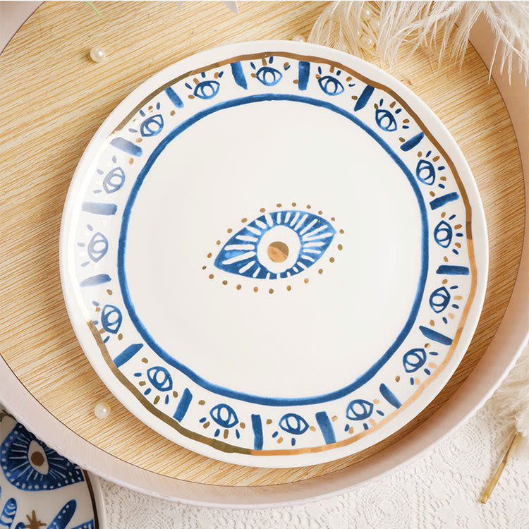 Tasse à thé en céramique avec main de Fatima et mauvais œil Olivenorma