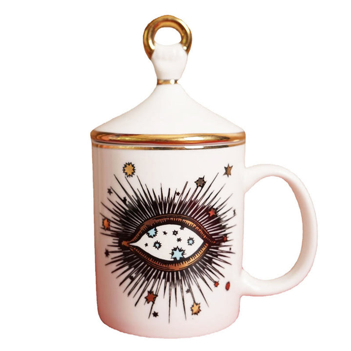 Tasse à café créative Olivenorma avec couvercle anti-mauvais œil