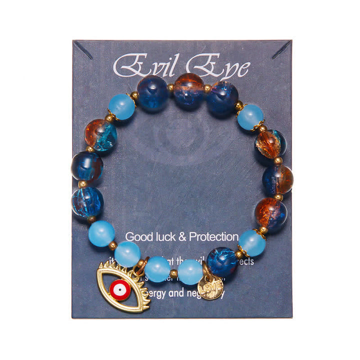 Bracelet en perles flash bicolores en pierre naturelle Olivenorma 