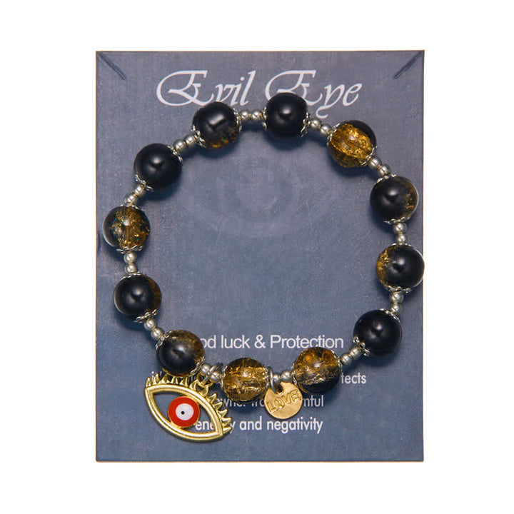 Bracelet en perles flash bicolores en pierre naturelle Olivenorma 