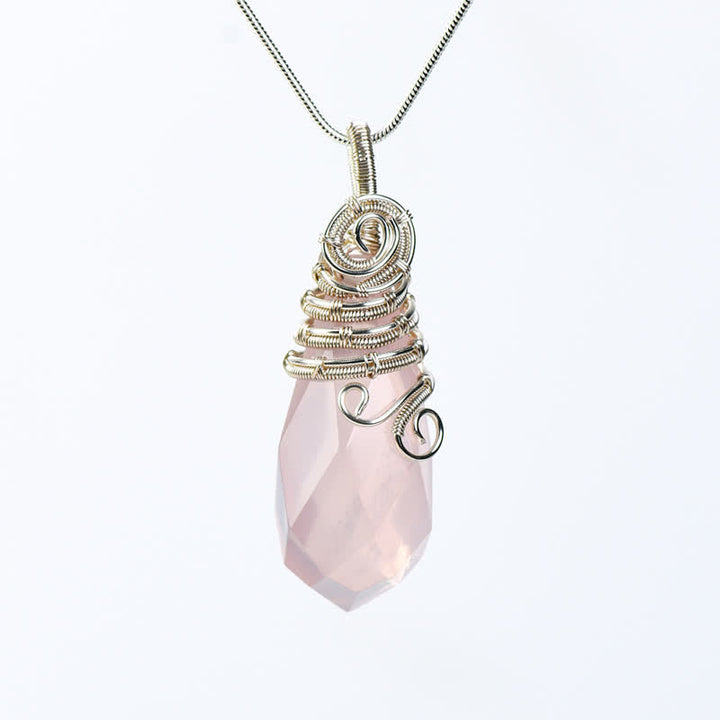 Collier en cristal à facettes naturelles Olivenorma
