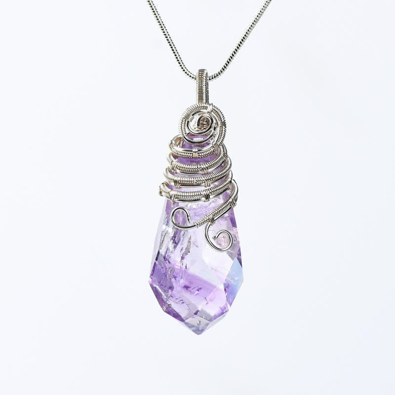 Collier en cristal à facettes naturelles Olivenorma