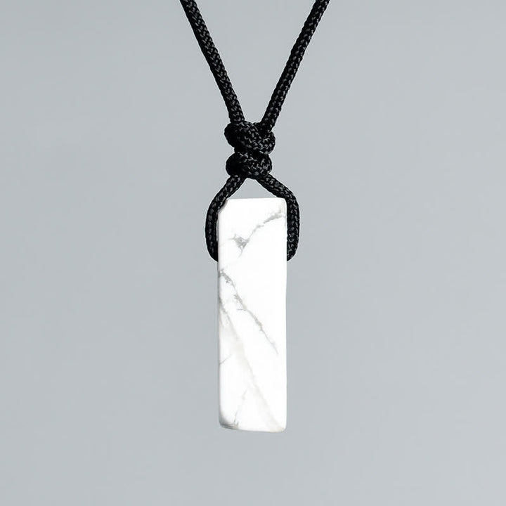 Collier avec pendentif en forme de colonne en cristal naturel Olivenorma