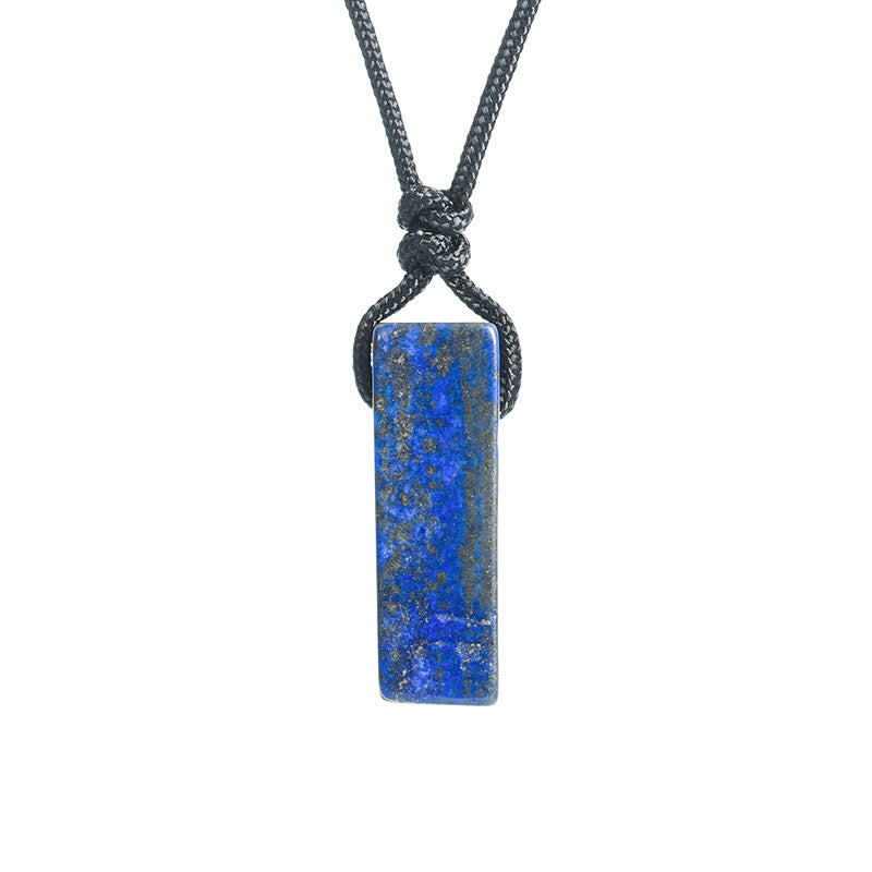 Collier avec pendentif en forme de colonne en cristal naturel Olivenorma