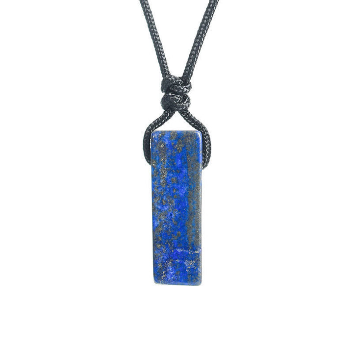 Collier avec pendentif en forme de colonne en cristal naturel Olivenorma