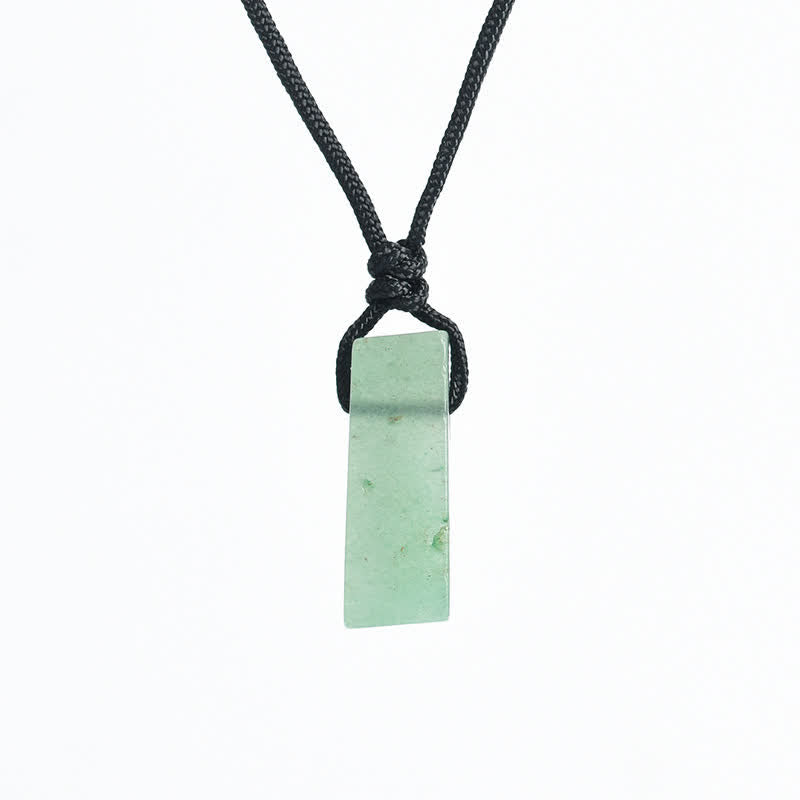 Collier avec pendentif en forme de colonne en cristal naturel Olivenorma