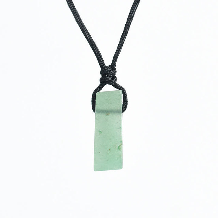 Collier avec pendentif en forme de colonne en cristal naturel Olivenorma