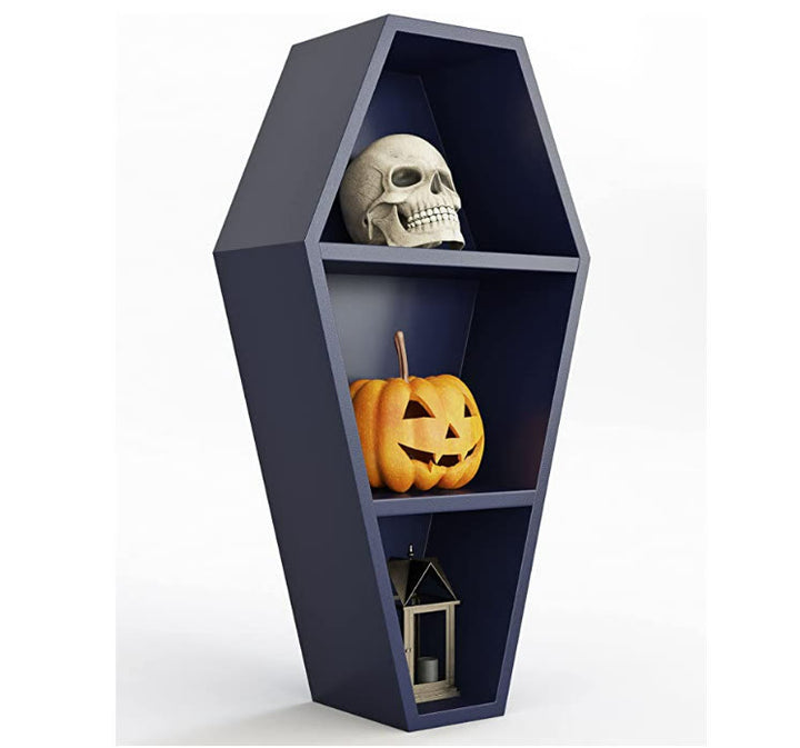 Etagère en cristal d'Halloween en forme de cercueil effrayant Olivenorma