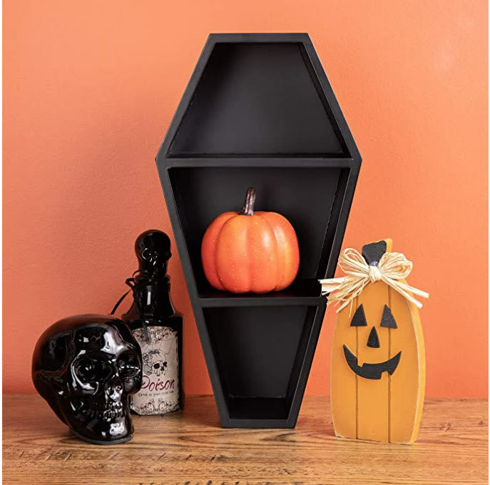 Etagère en cristal d'Halloween en forme de cercueil effrayant Olivenorma