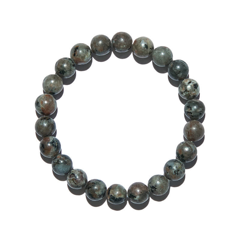 Bracelet en perles de yooperlite naturelle Olivenorma de 6 à 12 mm