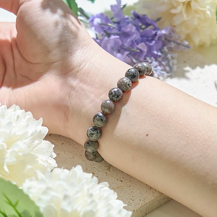 Bracelet en perles de yooperlite naturelle Olivenorma de 6 à 12 mm