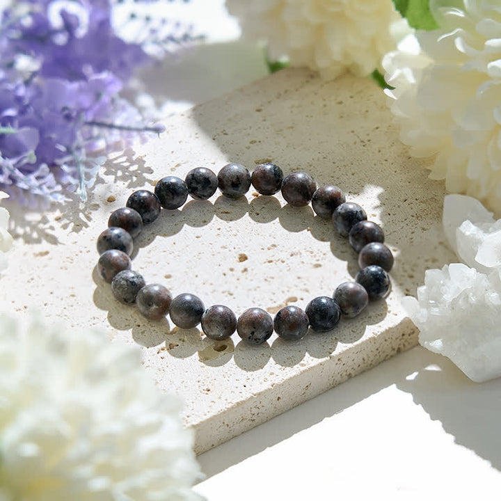 Bracelet en perles de yooperlite naturelle Olivenorma de 6 à 12 mm