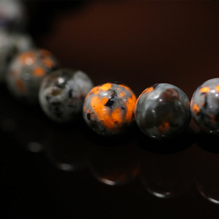 Bracelet en perles de yooperlite naturelle Olivenorma de 6 à 12 mm