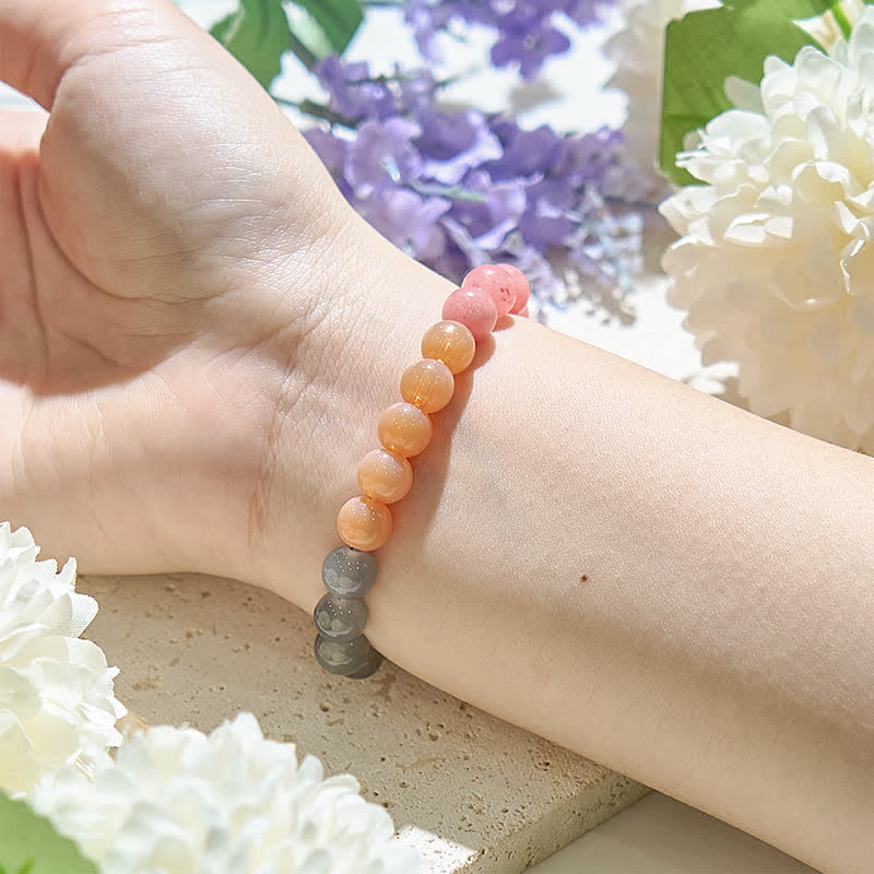 Bracelet Olivenorma 4 types de perles en cristal naturel 