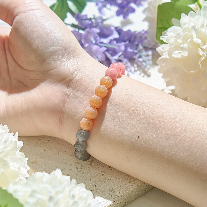 Bracelet Olivenorma 4 types de perles en cristal naturel 