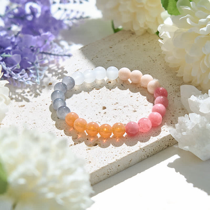 Bracelet Olivenorma 4 types de perles en cristal naturel 