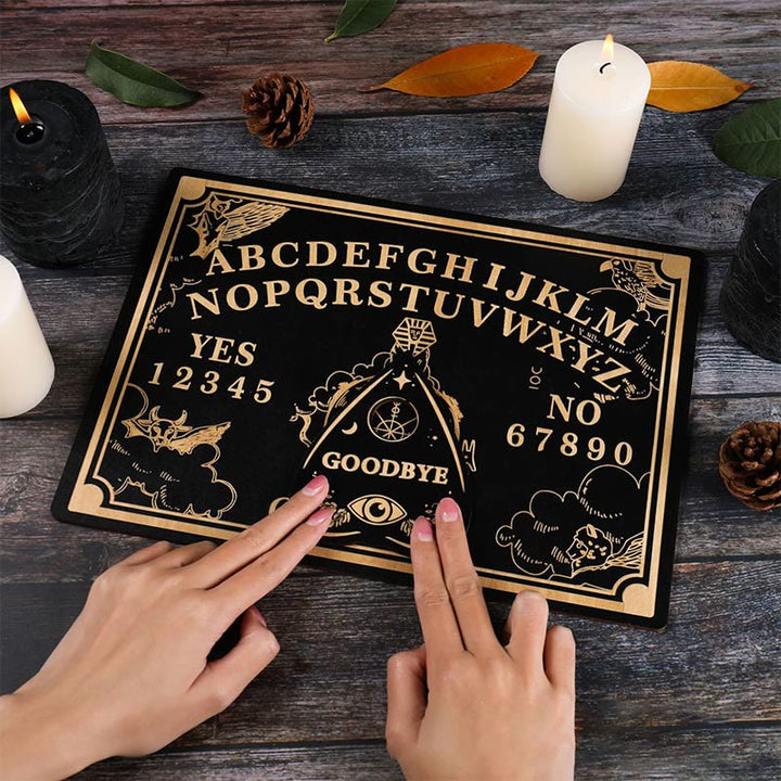 Ensemble de planches de divination et de radiesthésie avec pendule en bois contre le mauvais œil Olivenorma