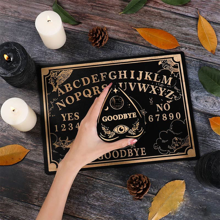 Ensemble de planches de divination et de radiesthésie avec pendule en bois contre le mauvais œil Olivenorma
