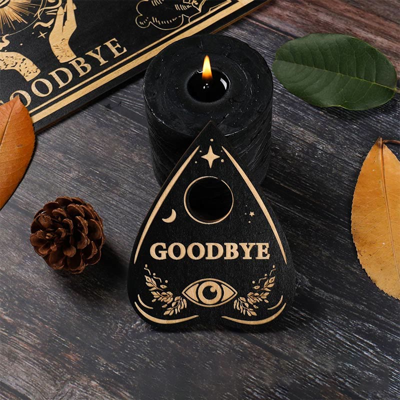 Ensemble de planches de divination et de radiesthésie avec pendule en bois contre le mauvais œil Olivenorma