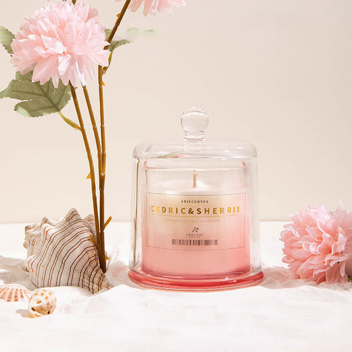 Bougie parfumée pour la maison en verre dégradé de couleurs Olivenorma