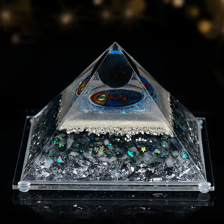 Pyramide d'orgone en pierre naturelle Olivenorma 8*12cm
