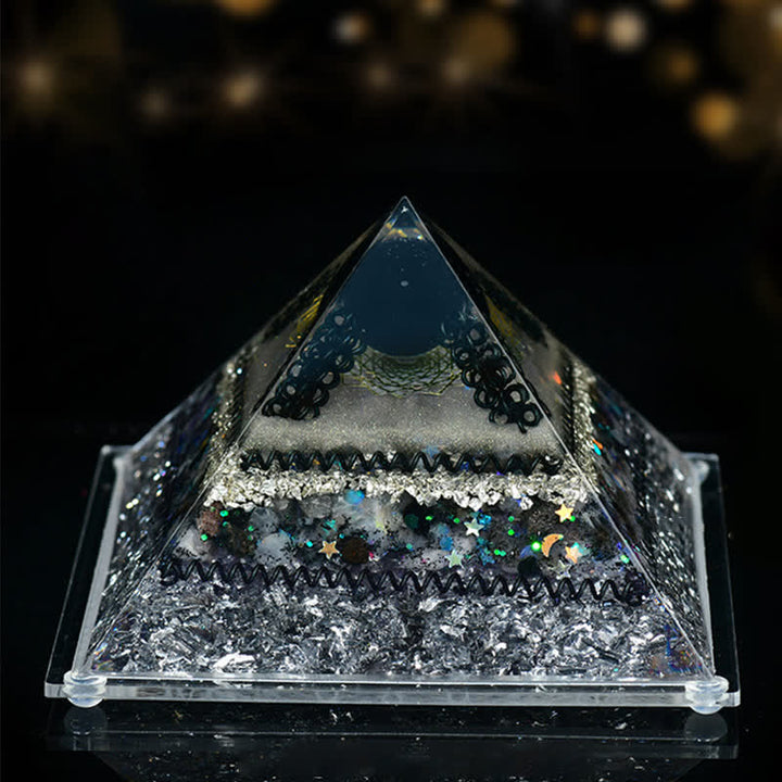 Pyramide d'orgone en pierre naturelle Olivenorma 8*12cm