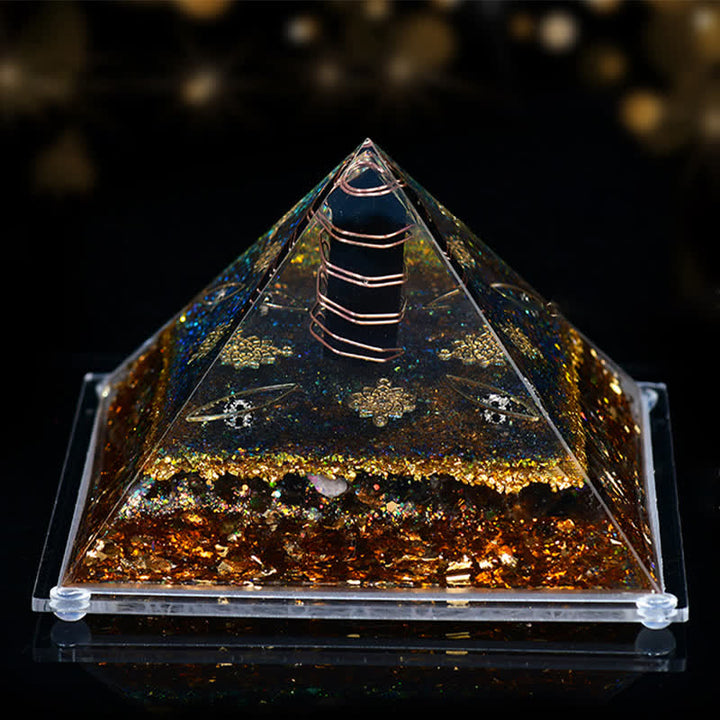 Pyramide d'orgone en pierre naturelle Olivenorma 8*12cm