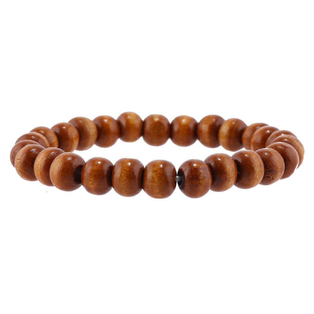 Bracelet tressé en perles de bois multicouches turquoise Olivenorma