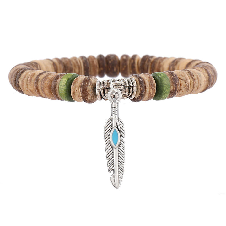 Lot de 5 bracelets de protection contre le mauvais œil en perles turquoise Olivenorma