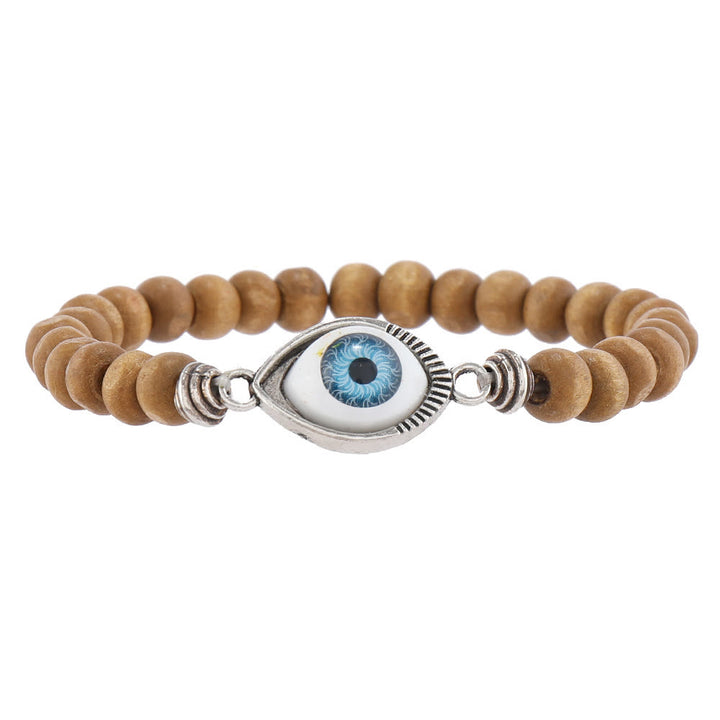 Lot de 5 bracelets de protection contre le mauvais œil en perles turquoise Olivenorma