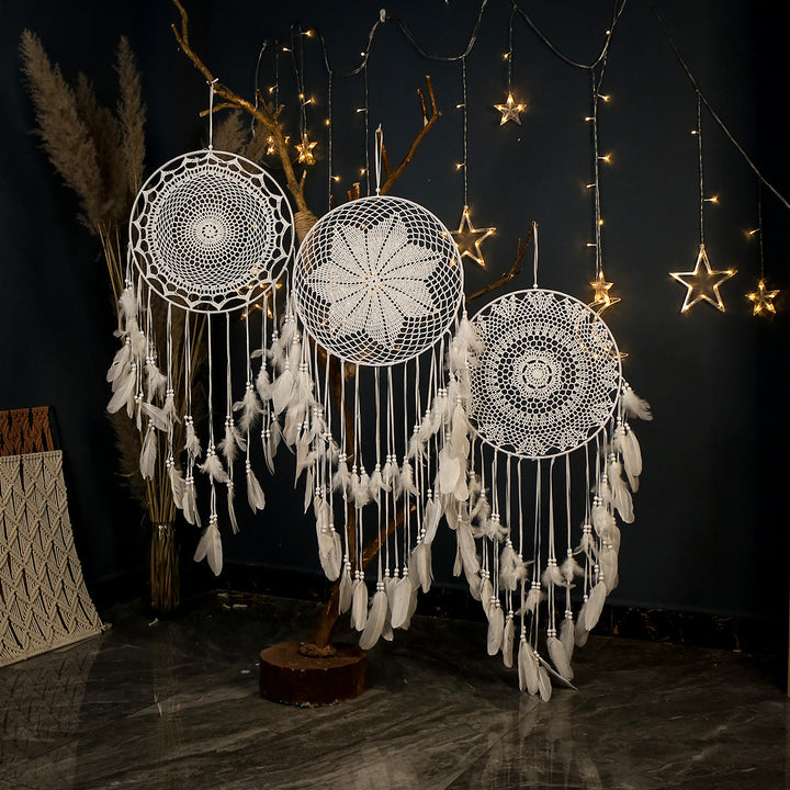 Attrape-rêves tissé à la main bohème à motifs multiples Olivenorma