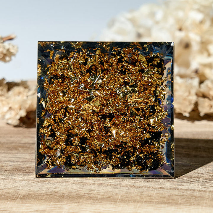 Sphère d'agate blanche Olivenorma Protection contre le mauvais œil Pyramide orgone