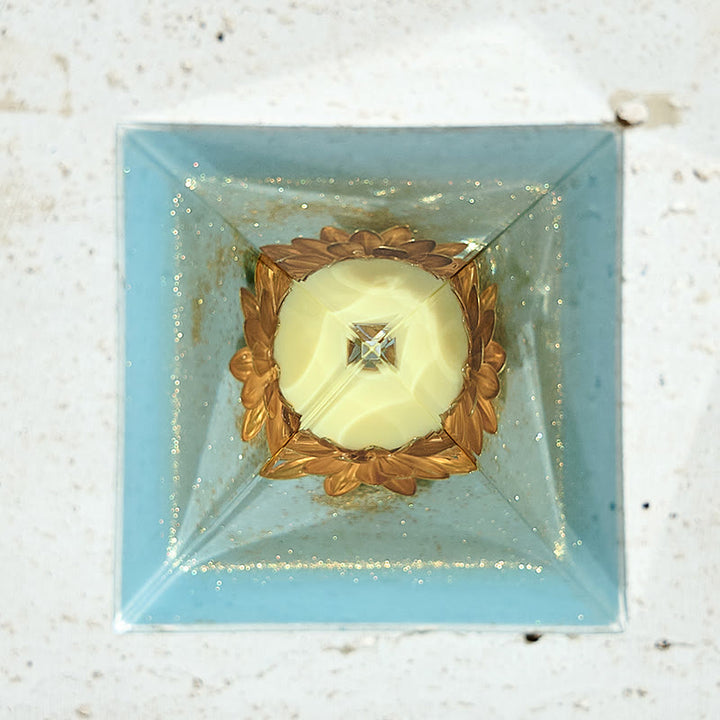Tour d'énergie de lotus en jade jaune Olivenorma Pyramide orgone