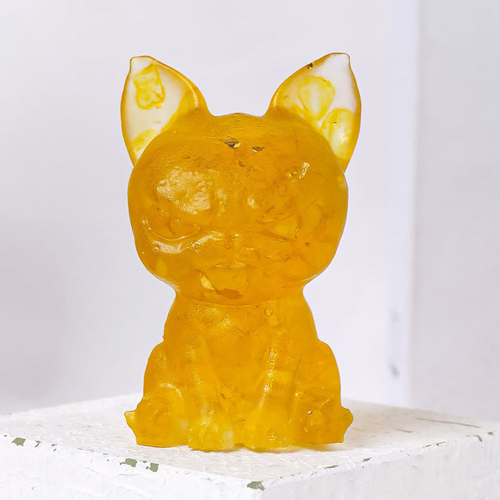 Ornement de méditation pour chien Olivenorma Décoration en pierres précieuses naturelles