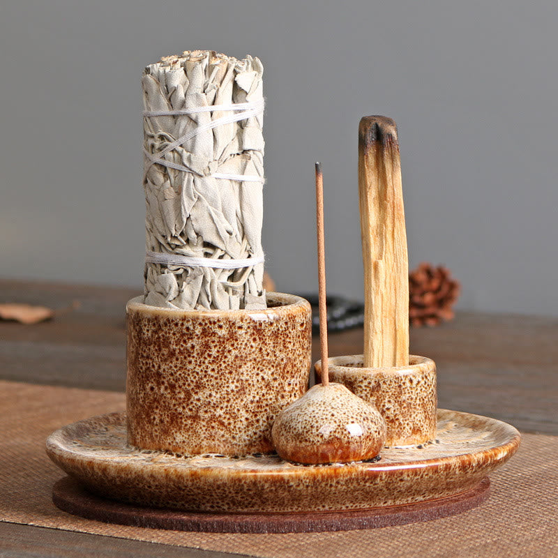 Olivenorma Palo Santo Porte-autocollant Plateau Porte-encens