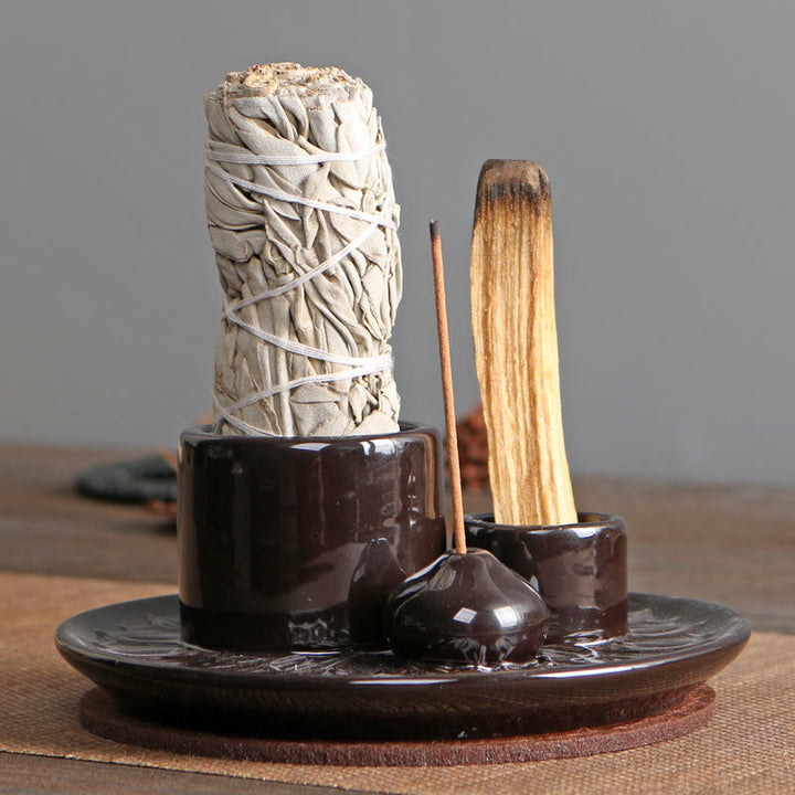 Olivenorma Palo Santo Porte-autocollant Plateau Porte-encens