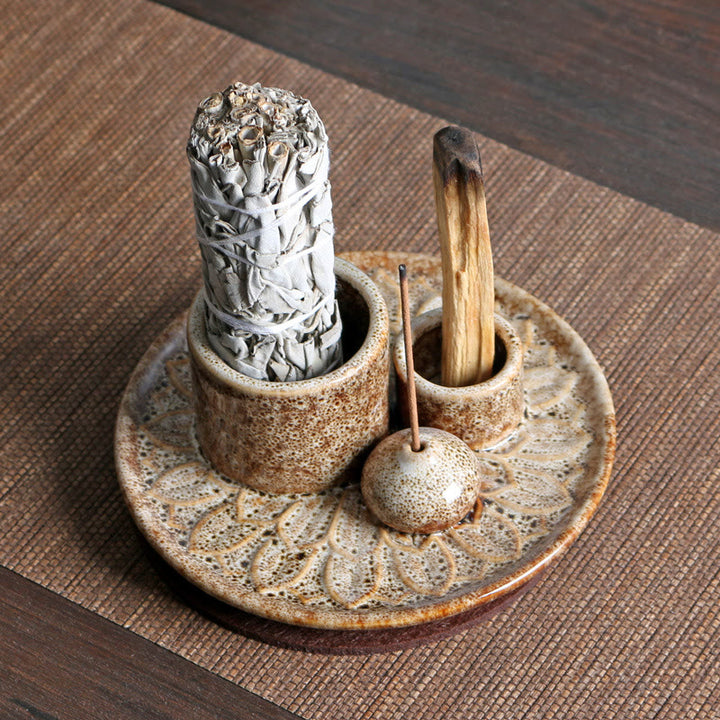 Olivenorma Palo Santo Porte-autocollant Plateau Porte-encens