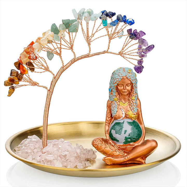 Porte-encens en forme de statue de mère en forme de chakra Feng-Shui-Shu d'Olivenorma
