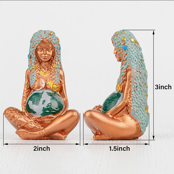 Porte-encens en forme de statue de mère en forme de chakra Feng-Shui-Shu d'Olivenorma