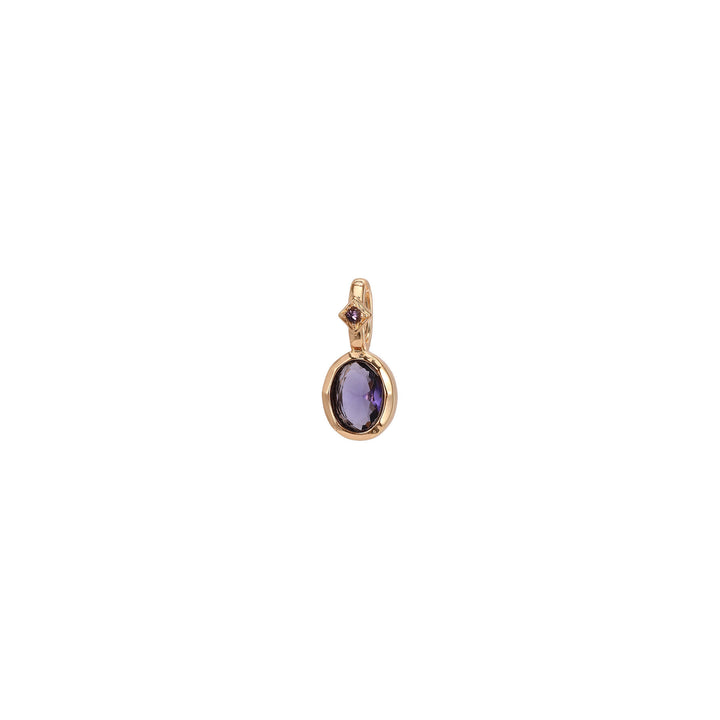 Collier avec pendentif en pierre de naissance Olivenorma et pierres précieuses en cristal naturel