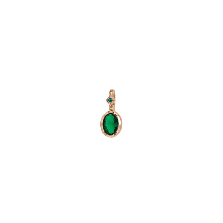 Collier avec pendentif en pierre de naissance Olivenorma et pierres précieuses en cristal naturel