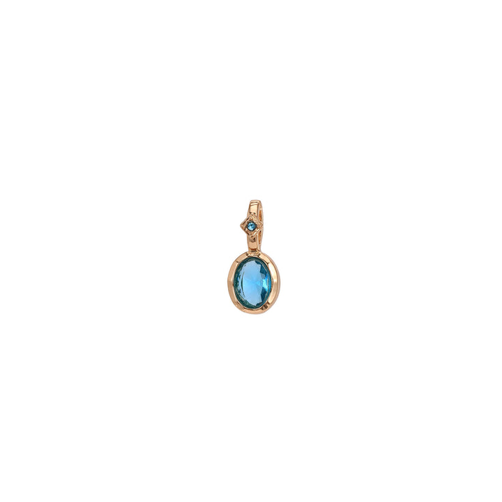 Collier avec pendentif en pierre de naissance Olivenorma et pierres précieuses en cristal naturel