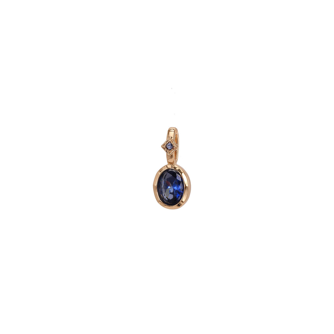 Collier avec pendentif en pierre de naissance Olivenorma et pierres précieuses en cristal naturel