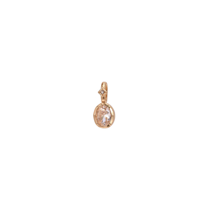 Collier avec pendentif en pierre de naissance Olivenorma et pierres précieuses en cristal naturel