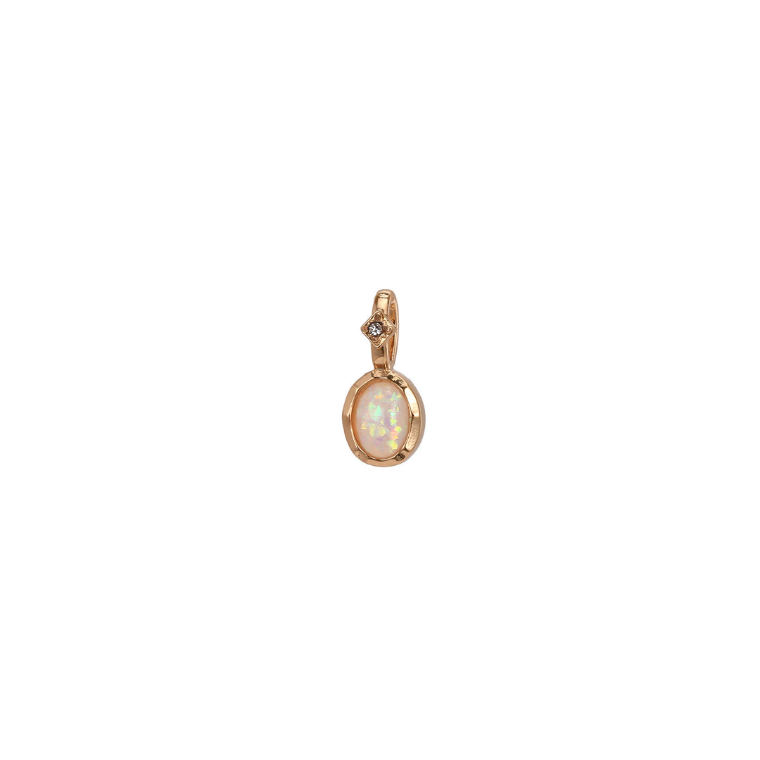 Collier avec pendentif en pierre de naissance Olivenorma et pierres précieuses en cristal naturel