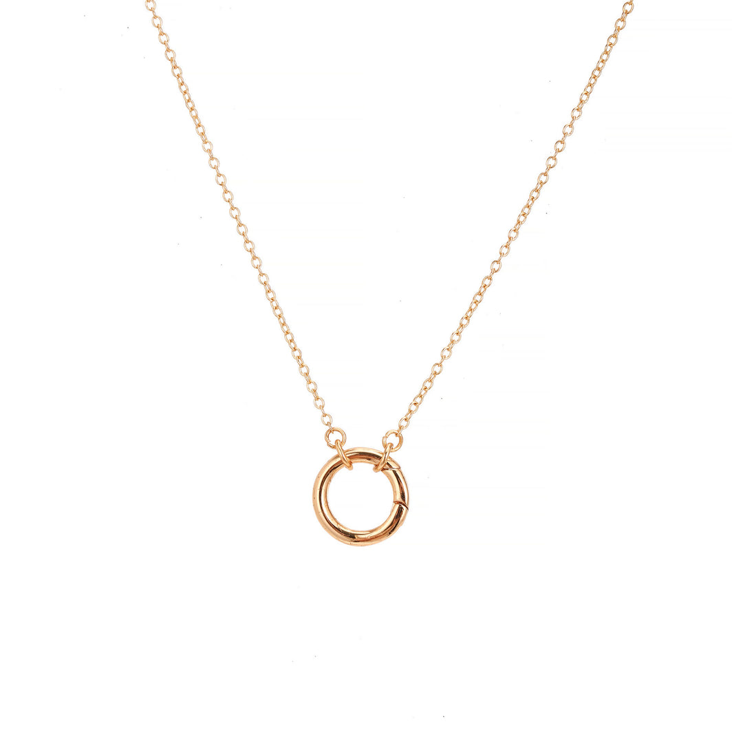 Collier avec pendentif en pierre de naissance Olivenorma et pierres précieuses en cristal naturel