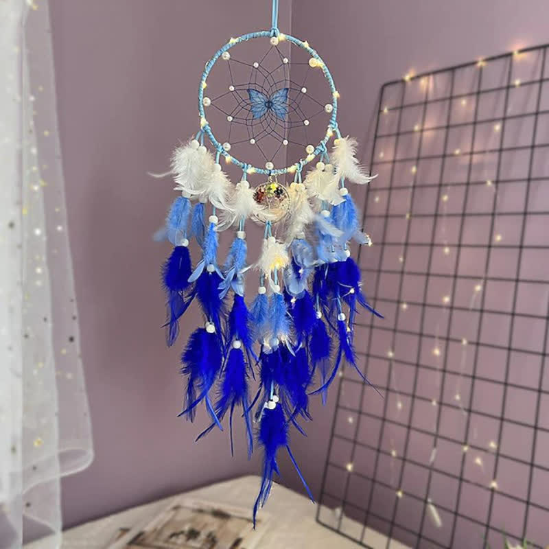 Pendentif Papillon Arbre de Vie Chakra Olivenorma Attrape-rêves