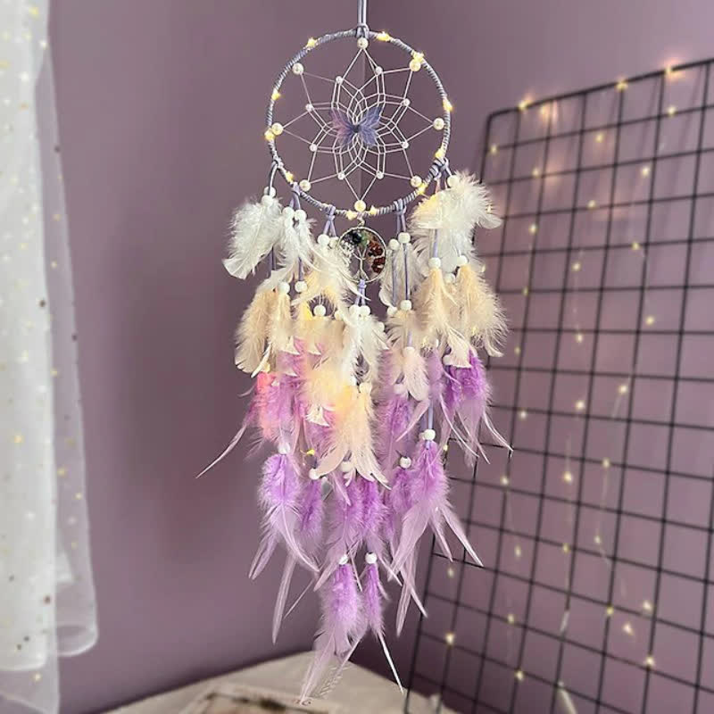 Pendentif Papillon Arbre de Vie Chakra Olivenorma Attrape-rêves